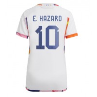 Belgien Eden Hazard #10 Auswärtstrikot Frauen WM 2022 Kurzarm